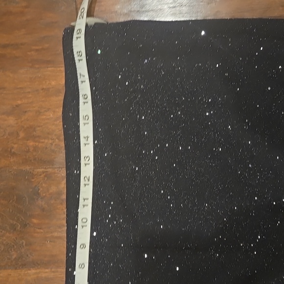 Madden NYC Black Glittery Semi Sheer Pull On Pants - Picture 4 of 9